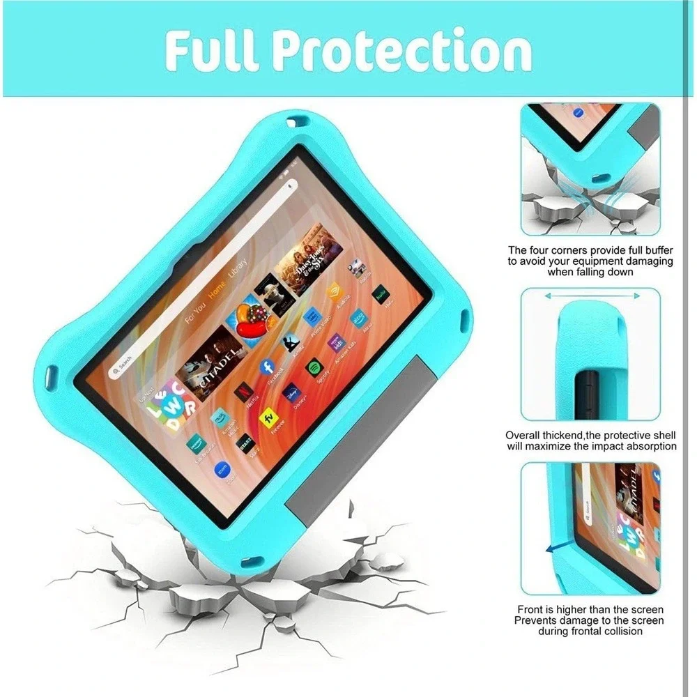 10 inch Kids Tablet Case Compatible with 13th/11th‎ Gen 2023/2021 iPad Samsung